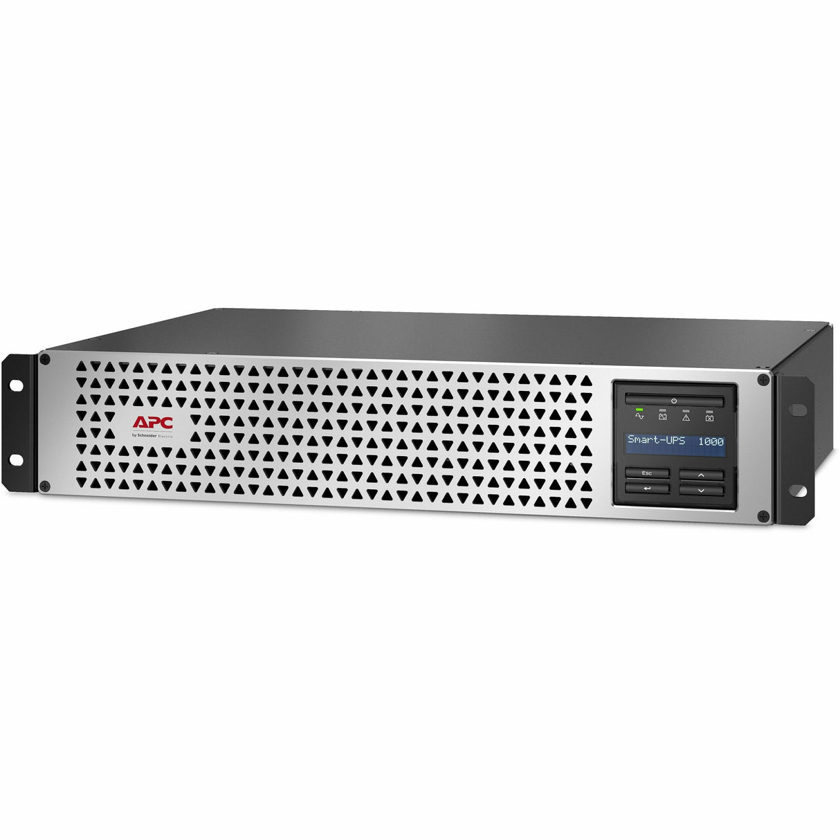 APC Smart-UPS, Line Interactive, 1000VA, Lithium-ion, Rack/Tower, 2U, 120V, 6x NEMA 5-15R outlets, SmartConnect Port+SmartSlot, Short Depth, AVR, LCD — SMTL1000RM2UC