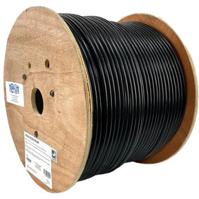 Eaton Tripp Lite Series Cat6/Cat6e 600 MHz Solid-Core Direct-Burial Outdoor-Rated UTP Bulk Ethernet Cable - Black, 1,000 ft. (304.8 m) — N228-01K-BK