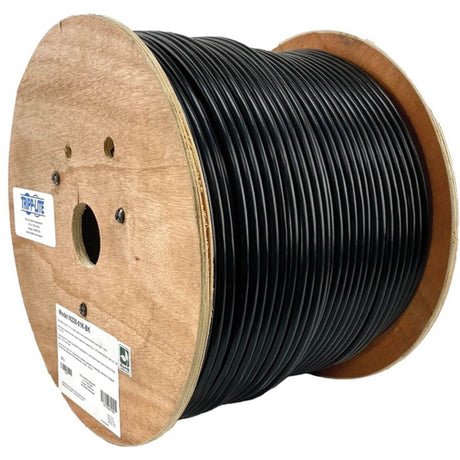 Eaton Tripp Lite Series Cat6/Cat6e 600 MHz Solid-Core Direct-Burial Outdoor-Rated UTP Bulk Ethernet Cable - Black, 1,000 ft. (304.8 m) — N228-01K-BK