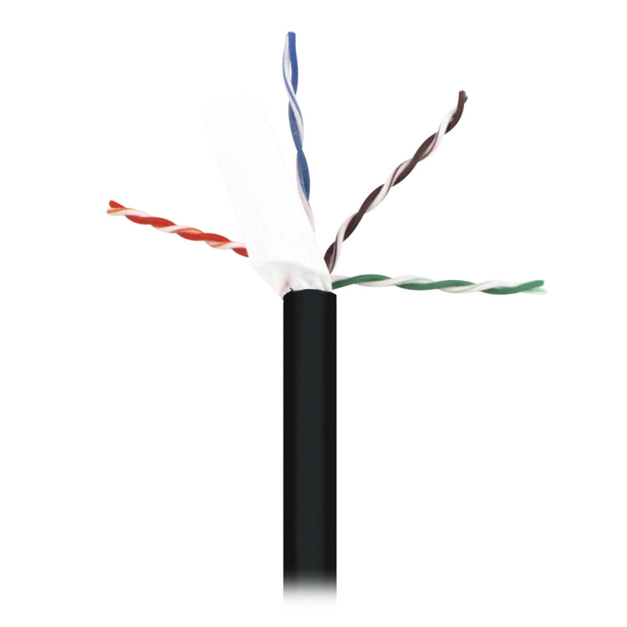 Eaton Tripp Lite Series Cat6/Cat6e 600 MHz Solid-Core Direct-Burial Outdoor-Rated UTP Bulk Ethernet Cable - Black, 1,000 ft. (304.8 m) — N228-01K-BK