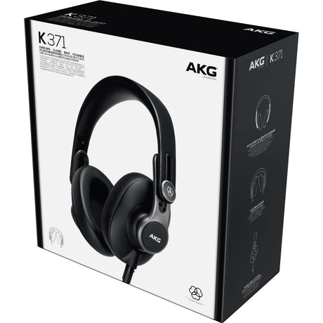 AKG K371-BT Over-Ear, Closed-Back Foldable Studio Headphones With Bluetooth — K371BT