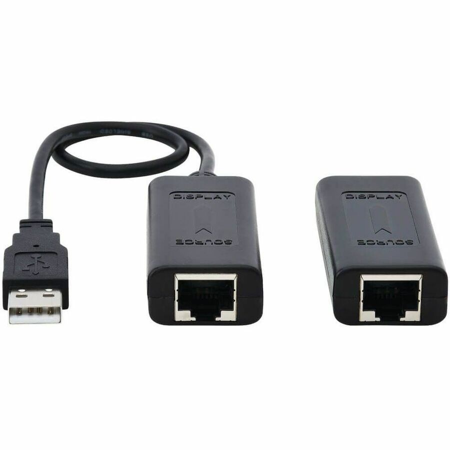 Eaton Tripp Lite Series 1-Port USB over Cat5/Cat6 Extender Kit with Power over Cable - USB 2.0, Up to 164.04 ft. (50M), Black, TAA — B203-101-POC