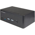 StarTech.com 2 Port Dual Monitor HDMI KVM Switch, 4K 60Hz HDMI 2.0 UHD HDR, 2 Port USB 3.0 Hub, 4x USB HID, Audio, Hotkey Switching, TAA — SV231DHU34K6