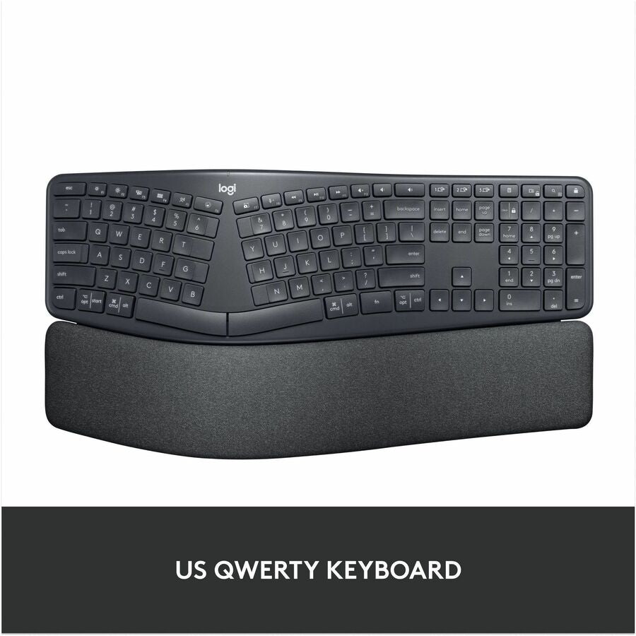Logitech ERGO K860 Split Ergonomic Keyboard, Wireless Connectivity, Graphite — 920-009166
