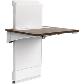 Ergotron WorkFit Elevate with Power Access (Walnut Hills) Sit-Stand Wall Desk — 24-802-S894