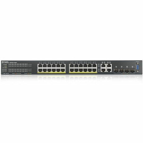 ZYXEL GS2220-28HP 24-Port Gigabit L2+ Managed and Nebula Pro Cloud Managed Switch | 24 PoE+ Ports at 375W with 4 SFP Uplinks — GS2220-28HP