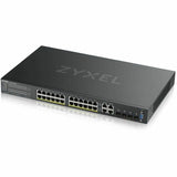 ZYXEL GS2220-28HP 24-Port Gigabit L2+ Managed and Nebula Pro Cloud Managed Switch | 24 PoE+ Ports at 375W with 4 SFP Uplinks — GS2220-28HP