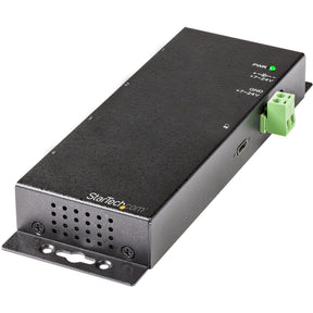 StarTech.com 4 Port USB C Hub 10Gbps, Metal Industrial USB-C Hub, 2x USB-C & 2x USB-A, ESD Surge Protection, Self-Powered USB Type-C Hub — HB31C2A2CME