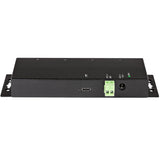 StarTech.com 4 Port USB C Hub 10Gbps, Metal Industrial USB-C Hub, 2x USB-C & 2x USB-A, ESD Surge Protection, Self-Powered USB Type-C Hub — HB31C2A2CME