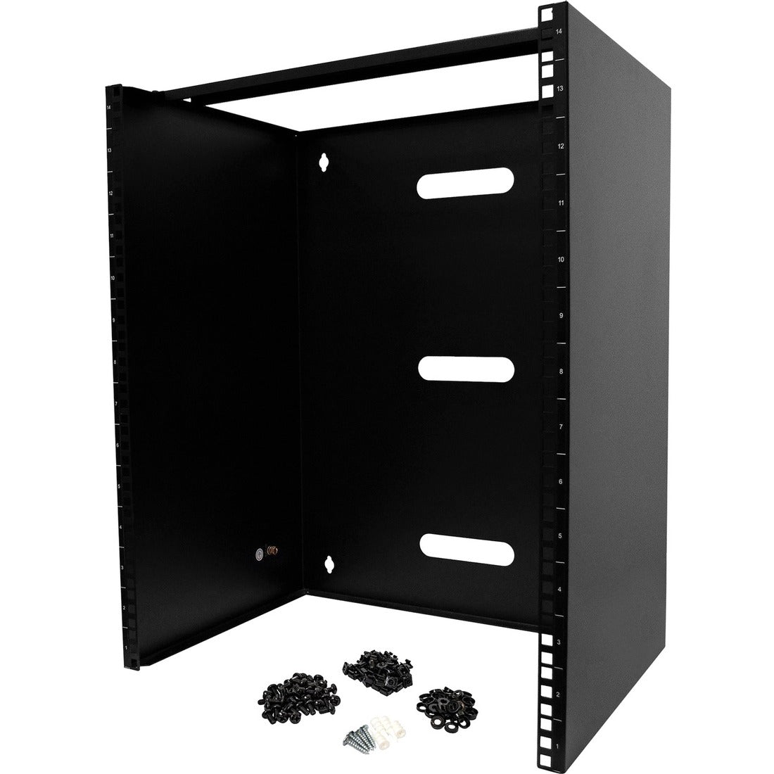 StarTech.com 14U Wall Mount Rack, 14in Deep, 19 inch Wall Mount Network Rack, Wall Mounting Patch Panel Bracket for Switch/IT Equipment — RACK-14U-14-BRACKET