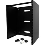 StarTech.com 14U Wall Mount Rack, 14in Deep, 19 inch Wall Mount Network Rack, Wall Mounting Patch Panel Bracket for Switch/IT Equipment — RACK-14U-14-BRACKET