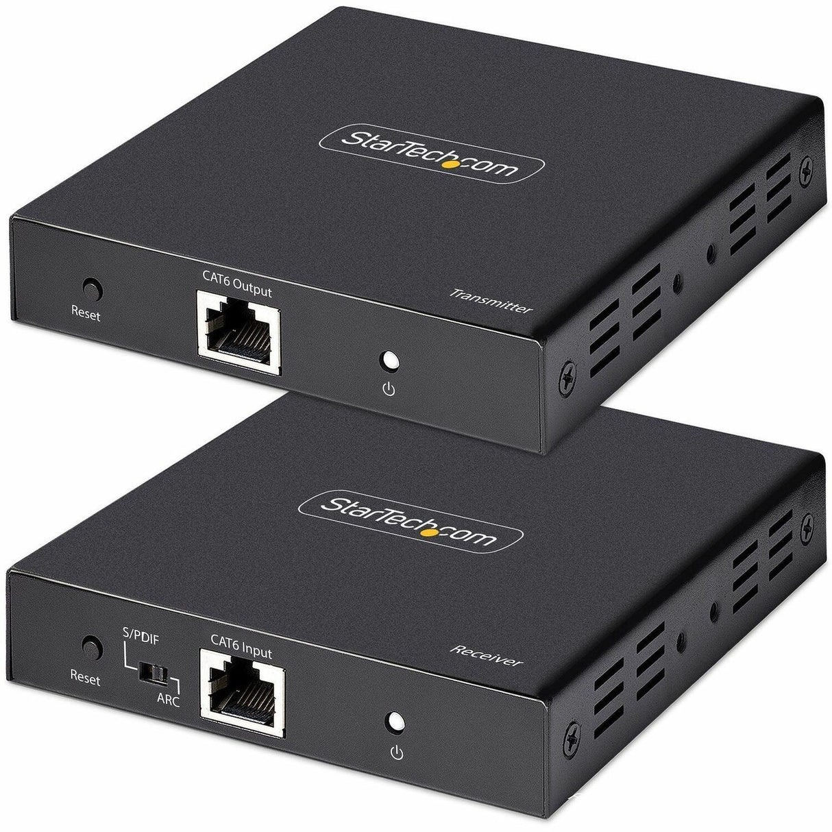 StarTech.com 4K HDMI Extender Over CAT5/CAT6 Cable, 4K 60Hz Video Extender Up to 230ft (70m), HDMI Over Ethernet Cabling, S/PDIF Audio Out — 4K70IC-EXTEND-HDMI