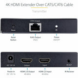 StarTech.com 4K HDMI Extender Over CAT5/CAT6 Cable, 4K 60Hz Video Extender Up to 230ft (70m), HDMI Over Ethernet Cabling, S/PDIF Audio Out — 4K70IC-EXTEND-HDMI