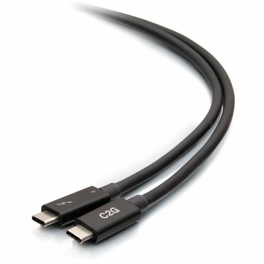 C2G 2.5ft Thunderbolt 4 Cable - USB C Thunderbolt 4 Cable - 100W - 40Gbps - 8K 60Hz — C2G28886