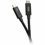C2G 2.5ft Thunderbolt 4 Cable - USB C Thunderbolt 4 Cable - 100W - 40Gbps - 8K 60Hz — C2G28886