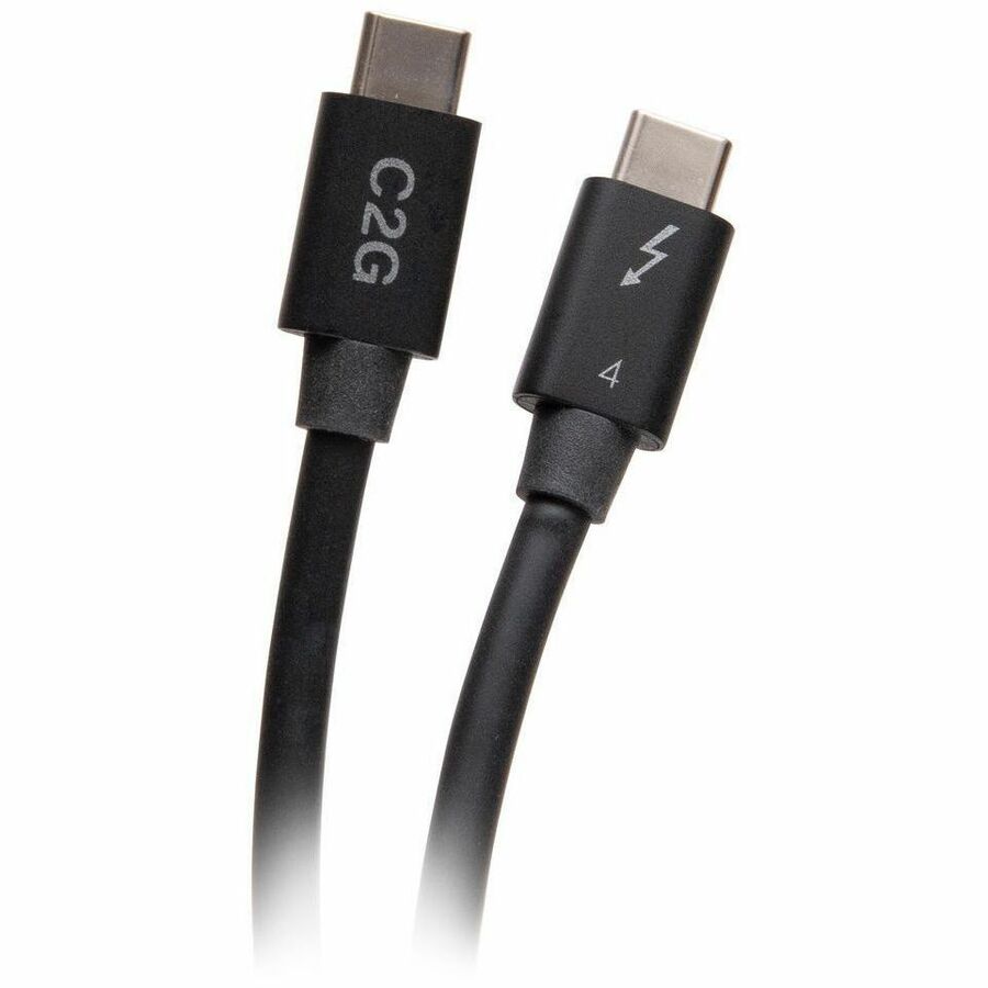 C2G 2.5ft Thunderbolt 4 Cable - USB C Thunderbolt 4 Cable - 100W - 40Gbps - 8K 60Hz — C2G28886
