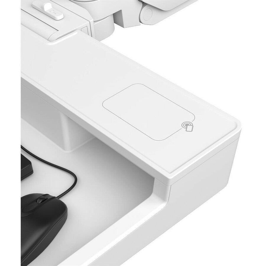 Ergotron CareFit Mounting Arm for Monitor, Mouse, Keyboard, LCD Display - White — 45-621-251