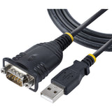 StarTech.com 3ft (1m) USB to Serial Cable, DB9 Male RS232 to USB Converter, USB to Serial Adapter, COM Port Adapter with Prolific IC — 1P3FP-USB-SERIAL