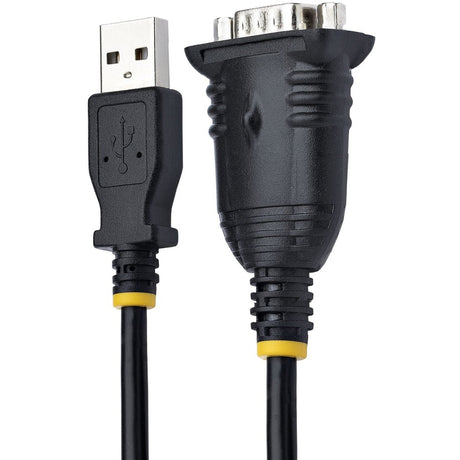 StarTech.com 3ft (1m) USB to Serial Cable, DB9 Male RS232 to USB Converter, USB to Serial Adapter, COM Port Adapter with Prolific IC — 1P3FP-USB-SERIAL