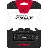 Kingston FURY Renegade 4 TB Solid State Drive - M.2 2280 Internal - PCI Express NVMe (PCI Express NVMe 4.0 x4) — SFYRD/4000G