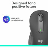 Logitech Signature M650 Wireless Mouse - For Small to Medium Sized Hands, 2-Year Battery, Silent Clicks, Bluetooth, Graphite — 910-006250