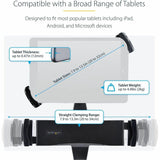 StarTech.com VESA Mount Adapter for Tablets 7.9 to 12.5in, Up to 2kg /4.4lb, 75x75/100x100, Universal Anti-Theft Tablet VESA Mount Clamp — TABLET-VESA-ADAPTER