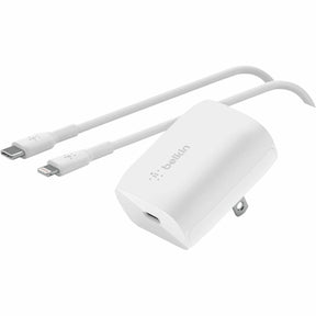 Belkin BoostCharge USB-C Wall Charger 20W (USB-C Cable with Lightning Connector included) - Power Adapter — WCA006dq1MWH-B5