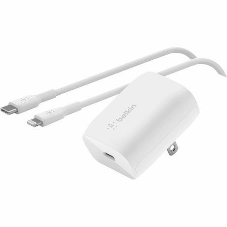 Belkin BoostCharge USB-C Wall Charger 20W (USB-C Cable with Lightning Connector included) - Power Adapter — WCA006dq1MWH-B5
