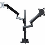 StarTech.com Desk Mount Dual Monitor Arm, Height Adjustable Monitor Mount for 2x VESA Displays up to 32" (17.6lb/8kg), Mechanical Spring — ARMDUALPIVOT
