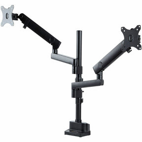 StarTech.com Desk Mount Dual Monitor Arm, Height Adjustable Monitor Mount for 2x VESA Displays up to 32" (17.6lb/8kg), Mechanical Spring — ARMDUALPIVOT