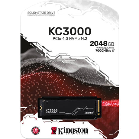 Kingston KC3000 2 TB Solid State Drive - M.2 2280 Internal - PCI Express NVMe (PCI Express NVMe 4.0 x4) — SKC3000D/2048G