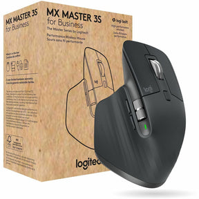 Logitech MX Master 3S for Business, Wireless Mouse with Quiet Clicks, 8K DPI, Logi Bolt USB Receiver, Graphite — 910-006581
