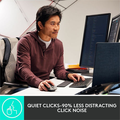 Logitech MX Master 3S for Business, Wireless Mouse with Quiet Clicks, 8K DPI, Logi Bolt USB Receiver, Graphite — 910-006581