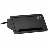 Eaton Tripp Lite Series Power It! 2-Outlet In-Desk Power and Charging Dock - 4x USB-A, USB-B, HDMI, RJ11, RJ45, 10 ft. Cord, Antimicrobial Protection, Black — PS222DATAM