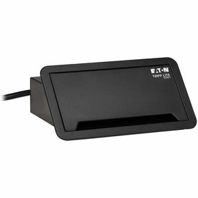 Eaton Tripp Lite Series Power It! 2-Outlet In-Desk Power and Charging Dock - 4x USB-A, USB-B, HDMI, RJ11, RJ45, 10 ft. Cord, Antimicrobial Protection, Black — PS222DATAM