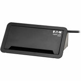 Eaton Tripp Lite Series Power It! 2-Outlet In-Desk Power and Charging Dock - 4x USB-A, USB-B, HDMI, RJ11, RJ45, 10 ft. Cord, Antimicrobial Protection, Black — PS222DATAM