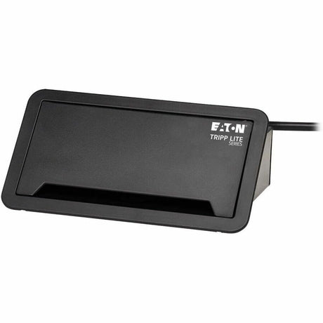Eaton Tripp Lite Series Power It! 2-Outlet In-Desk Power and Charging Dock - 4x USB-A, USB-B, HDMI, RJ11, RJ45, 10 ft. Cord, Antimicrobial Protection, Black — PS222DATAM