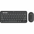 Logitech Pebble 2 Combo, Wireless Keyboard and Mouse, Quiet and Portable, Customizable, Logi Bolt, Tonal Graphite — 920-012061