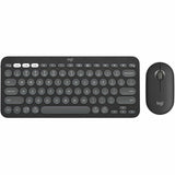 Logitech Pebble 2 Combo, Wireless Keyboard and Mouse, Quiet and Portable, Customizable, Logi Bolt, Tonal Graphite — 920-012061