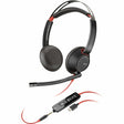 Poly Blackwire 5220 Stereo USB-C Headset + 3.5mm Plug + USB-C/A Adapter — 8X231AA