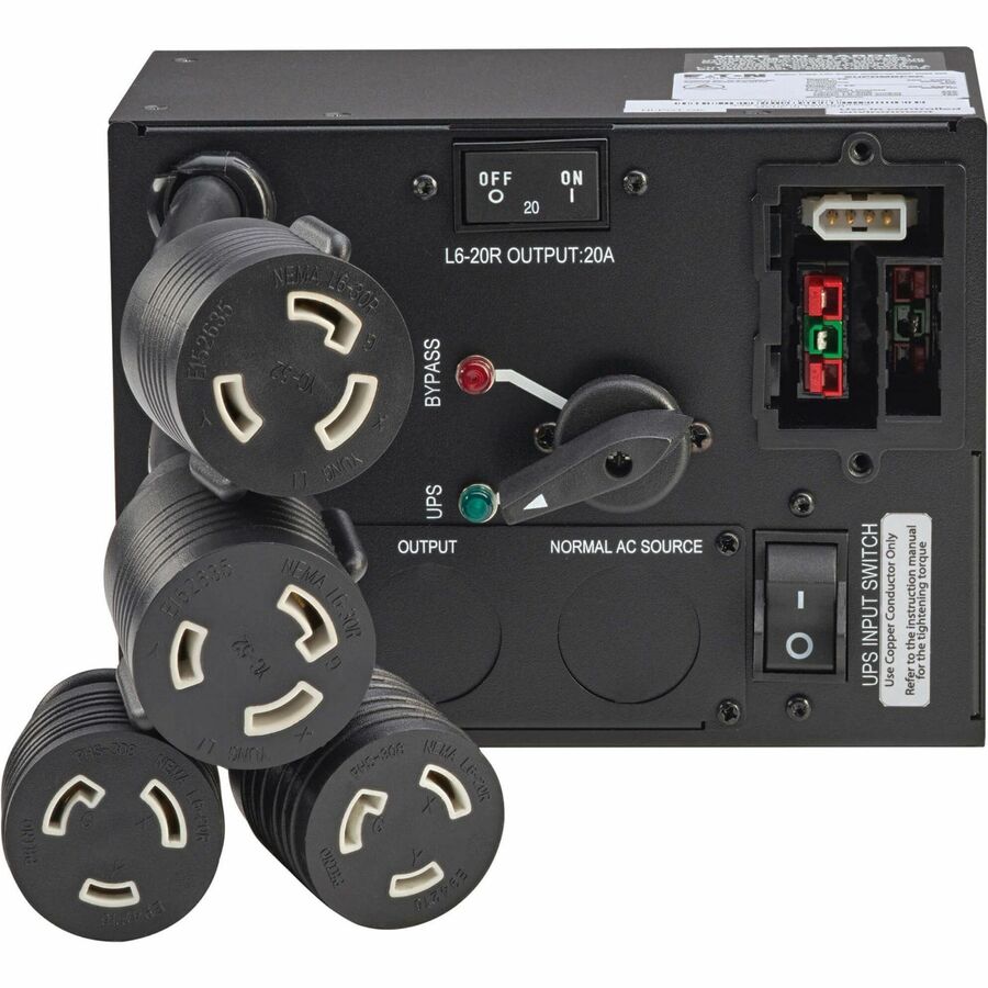 Eaton Tripp Lite Series SmartOnline Maintenance Bypass for Select 5kVA to 6kVA SmartOnline UPS Systems, 2 L6-30R and 2 L6-20R Outlets, 0U, TAA — SUPDMBP6K