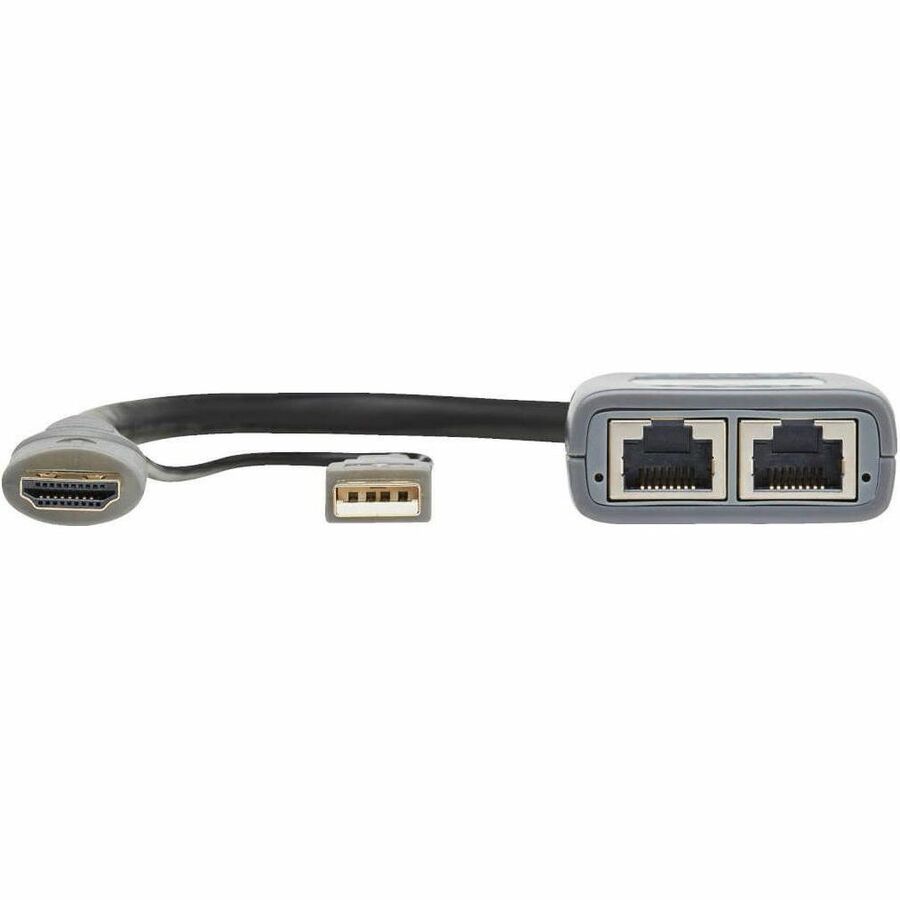 Eaton Tripp Lite Series HDMI over Cat6 Pigtail Receiver with Repeater, 4K 60 Hz, 4:4:4, Transceiver, HDCP 2.2, 230 ft. (70.1 m), TAA — B127U-110-PH