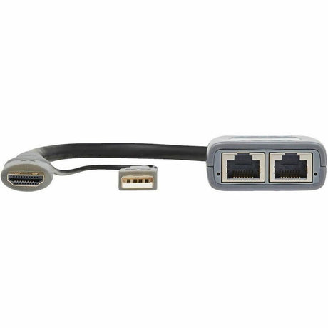 Eaton Tripp Lite Series HDMI over Cat6 Pigtail Receiver with Repeater, 4K 60 Hz, 4:4:4, Transceiver, HDCP 2.2, 230 ft. (70.1 m), TAA — B127U-110-PH