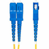 StarTech.com 7m (22.9ft) LC to SC (UPC) OS2 Single Mode Duplex Fiber Optic Cable, 9/125, 100G, Low Insertion Loss, LSZH Fiber Jumper Cord — SMLCSC-OS2-7M