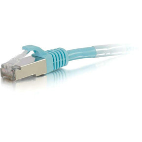 C2G-25ft Cat6a Snagless Shielded (STP) Network Patch Cable - Aqua — 00754