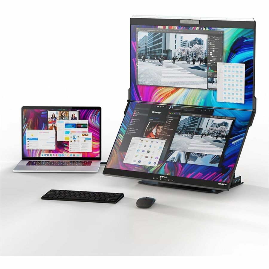 Mobile Pixels Geminos X 24" Class Webcam LCD Touchscreen Monitor - 16:9 - 14 ms — 116-1001P02