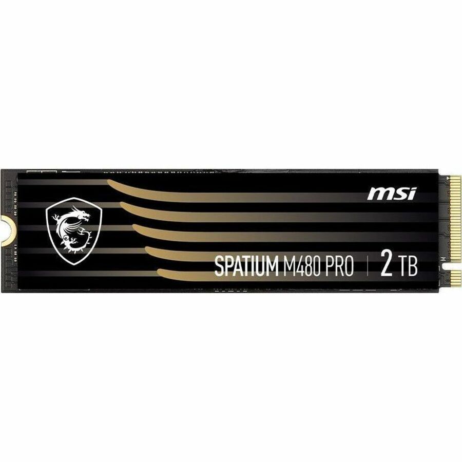 MSI SPATIUM M480 PRO 2 TB Solid State Drive - M.2 2280 Internal - PCI Express NVMe (PCI Express NVMe 4.0 x4) — SM480PN2TB