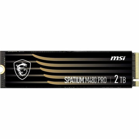 MSI SPATIUM M480 PRO 2 TB Solid State Drive - M.2 2280 Internal - PCI Express NVMe (PCI Express NVMe 4.0 x4) — SM480PN2TB