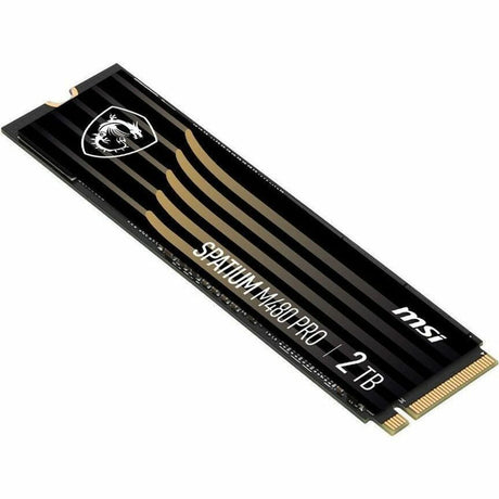 MSI SPATIUM M480 PRO 2 TB Solid State Drive - M.2 2280 Internal - PCI Express NVMe (PCI Express NVMe 4.0 x4) — SM480PN2TB