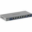 Netgear 8-Port Gigabit Ethernet Unmanaged Switch with 1 Dedicated 10G/Multi-Gig Port — GS108MX-100NAS
